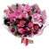 букет из роз и тюльпанов с лилией. Белиз