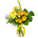 Желтый букет из роз и хризантем. Белиз